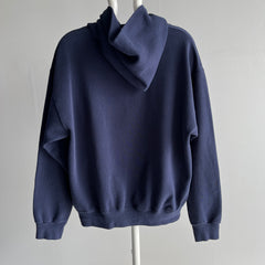 1980s Ultra Fleece Navy Pullover Hoodie