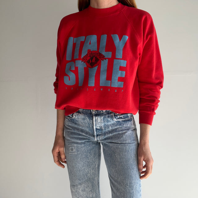 1980s Italy Style Sweatshirt - USA Made