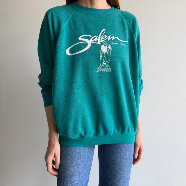 1980s Salem Oregon Rad Drop Pit Sweatshirt by Hanes