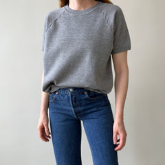 1980s Blank Gray Warm Up Sweatshirt by Jerzees