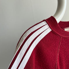 1970s Warm Up Brand Triple Stripe Super Slouchy Sweatshirt