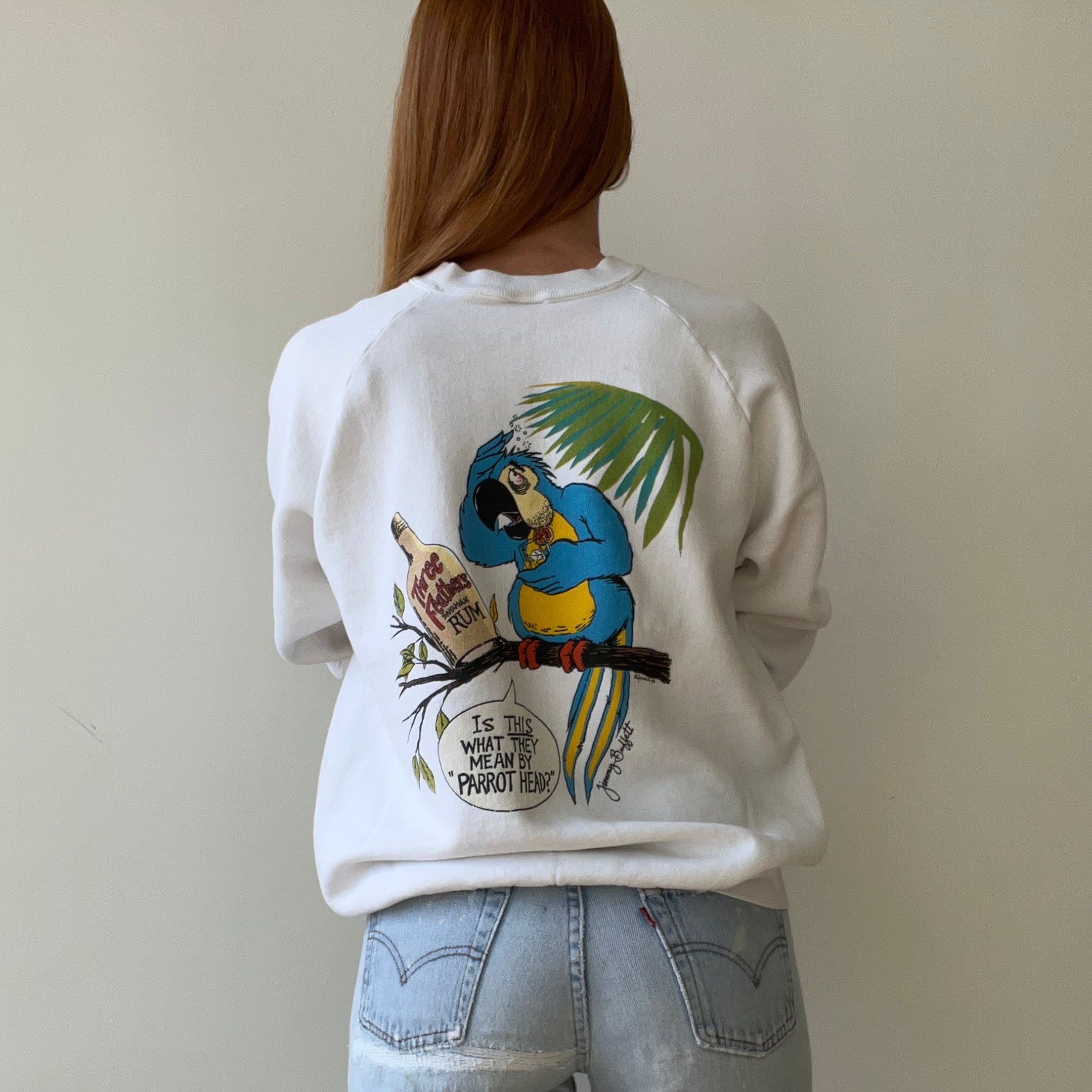 1996 Jimmy Buffett Wasted Away Sweatshirt - WOWOOWOWOW