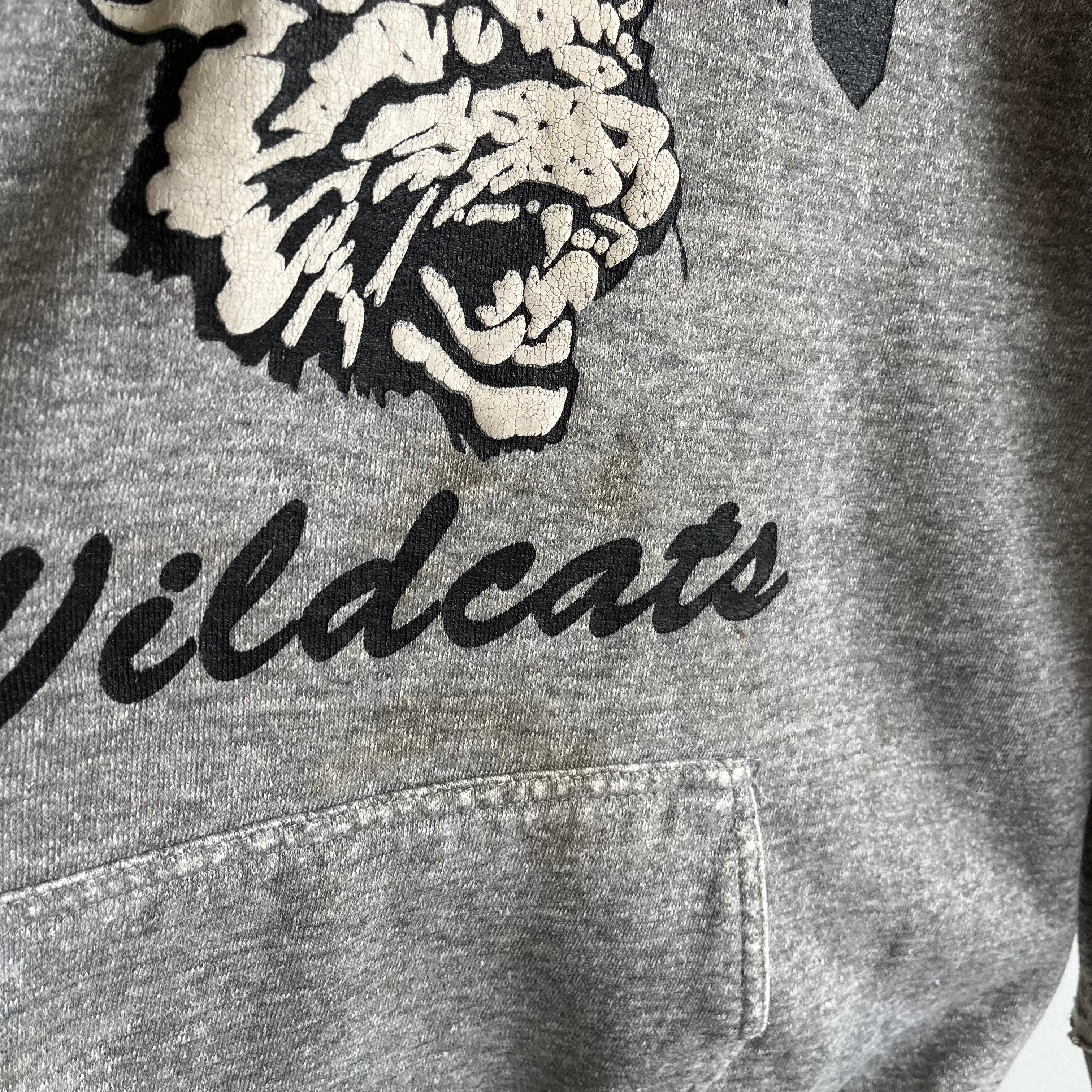 1970s Beat Up Wildcats Hoodie