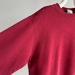 1990s Burgundy Nike Sweatshirt - Medium Weight
