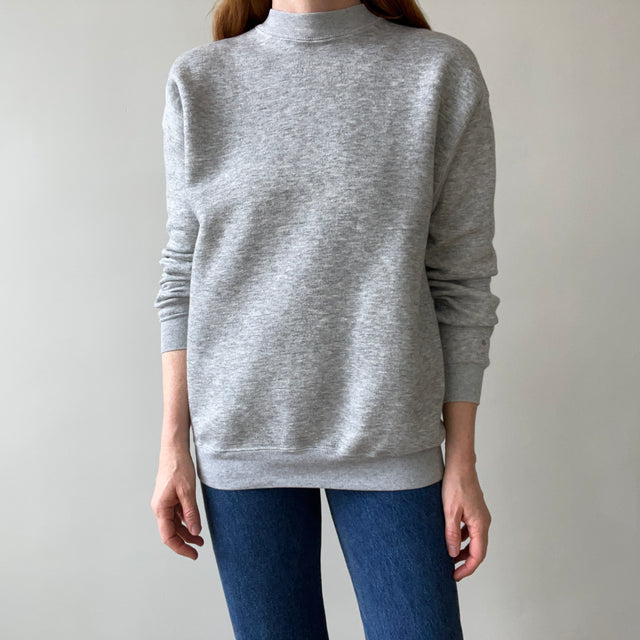 1980s Blank Gray Sweatshirt