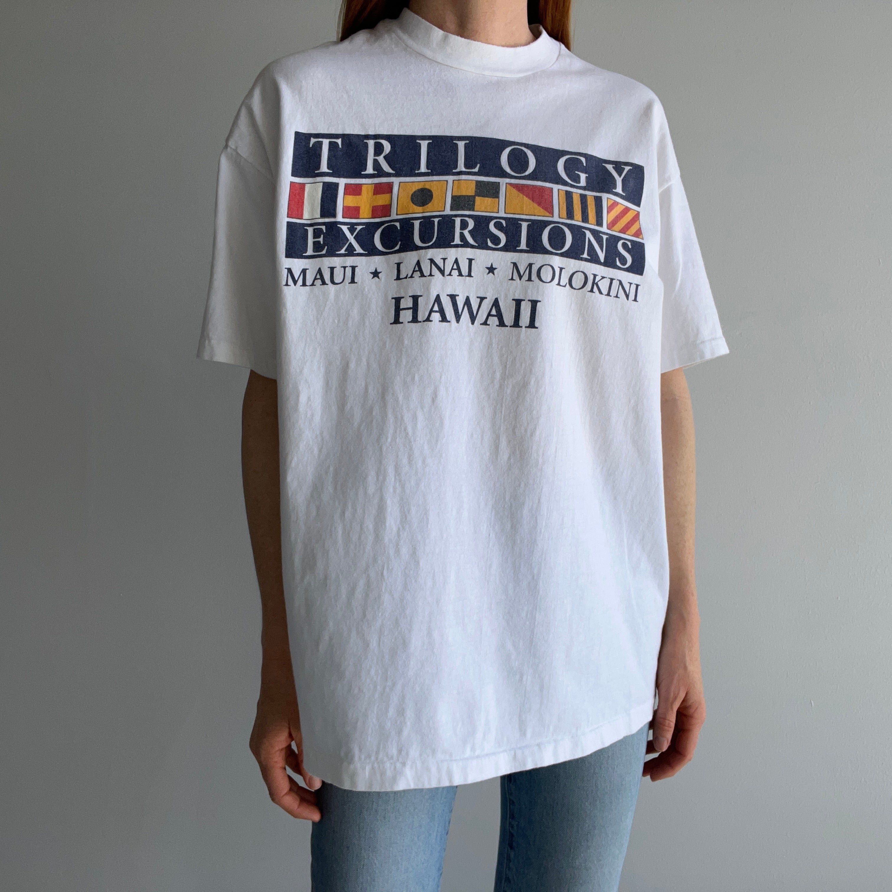 1980/90s Trilogy Excursions Hawaii Cotton Tourist T-Shirt