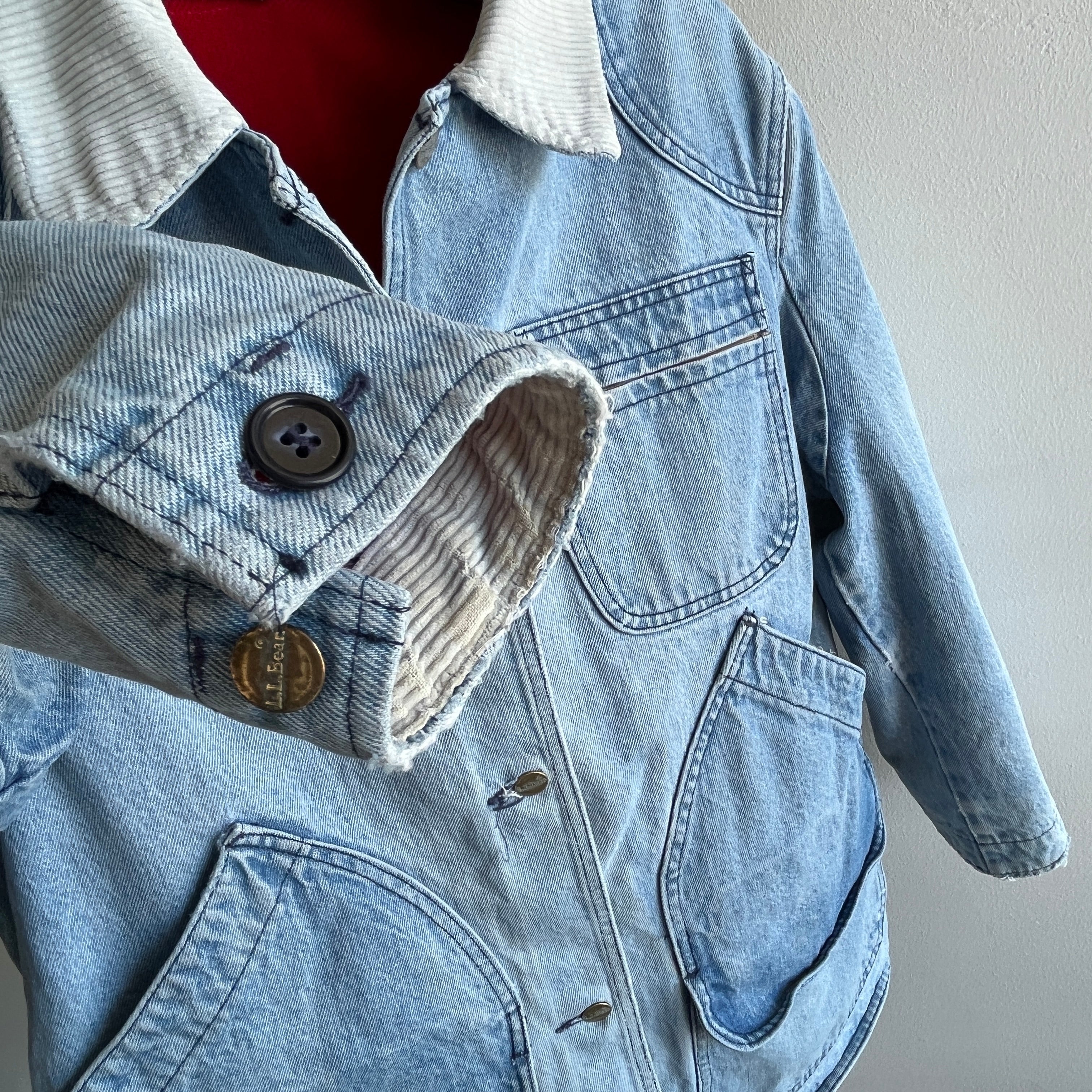 1980/90s L.L. Bean Blanket Lined Denim Barn Chore Coat - OMFG