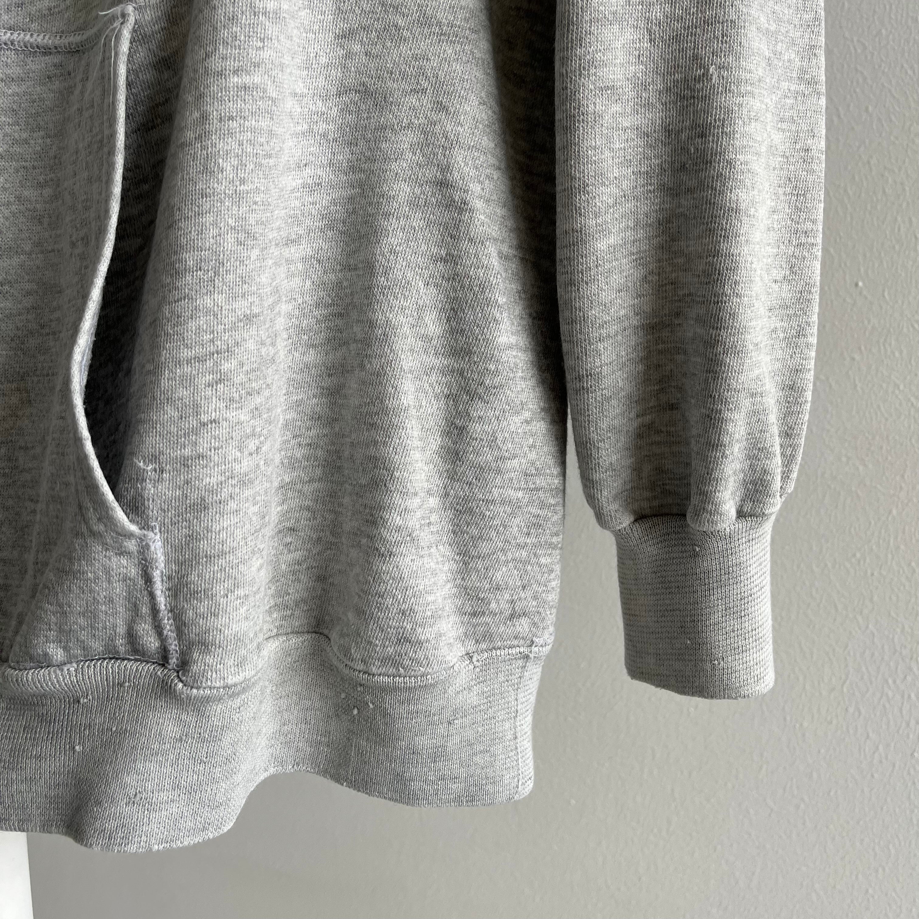 2000s Thinned Out Gray Hoodie