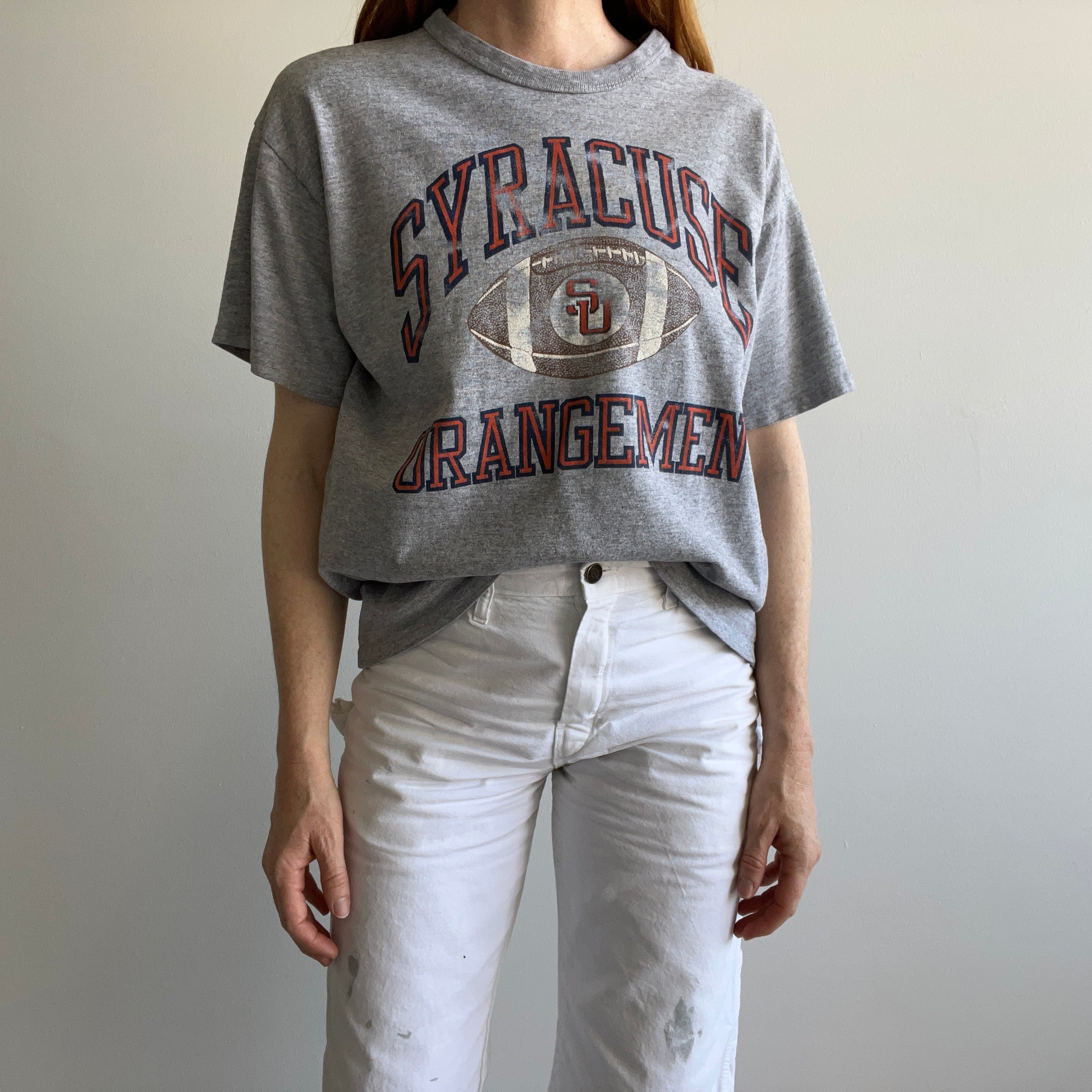 1980/90s Mended Syracuse Cotton T-Shirt by Champion - WOAH