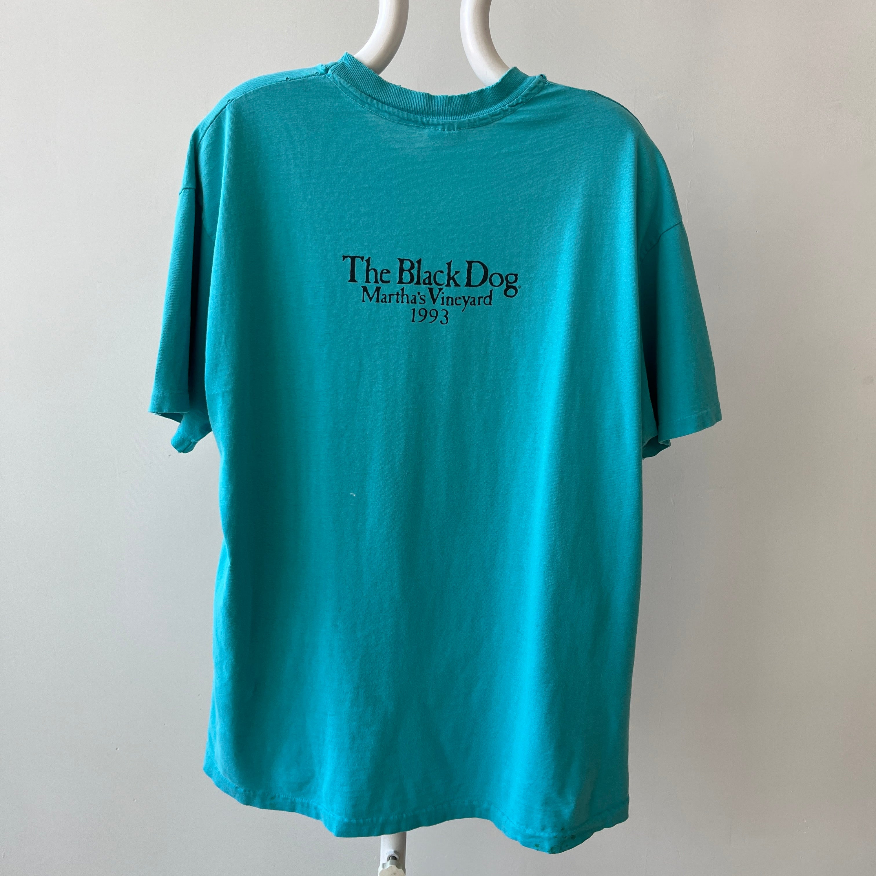 1993 The Black Dog Martha's Vineyard T-Shirt - Tattered and Worn - So. Good.