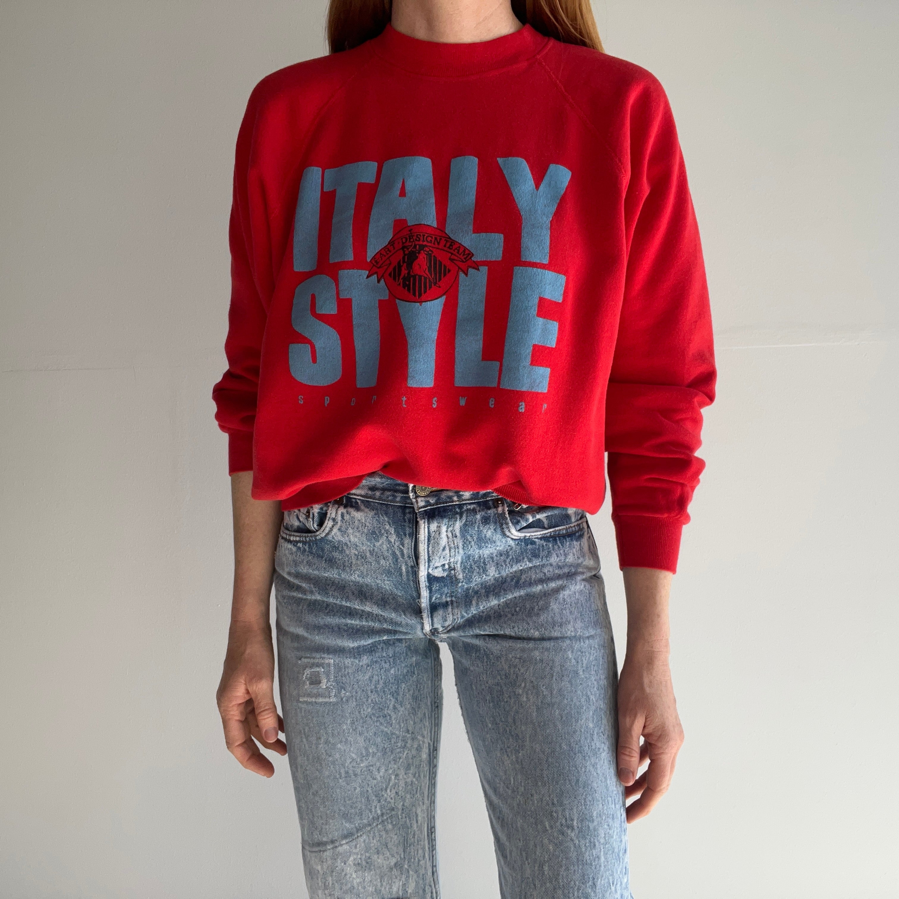 1980s Italy Style Sweatshirt - USA Made