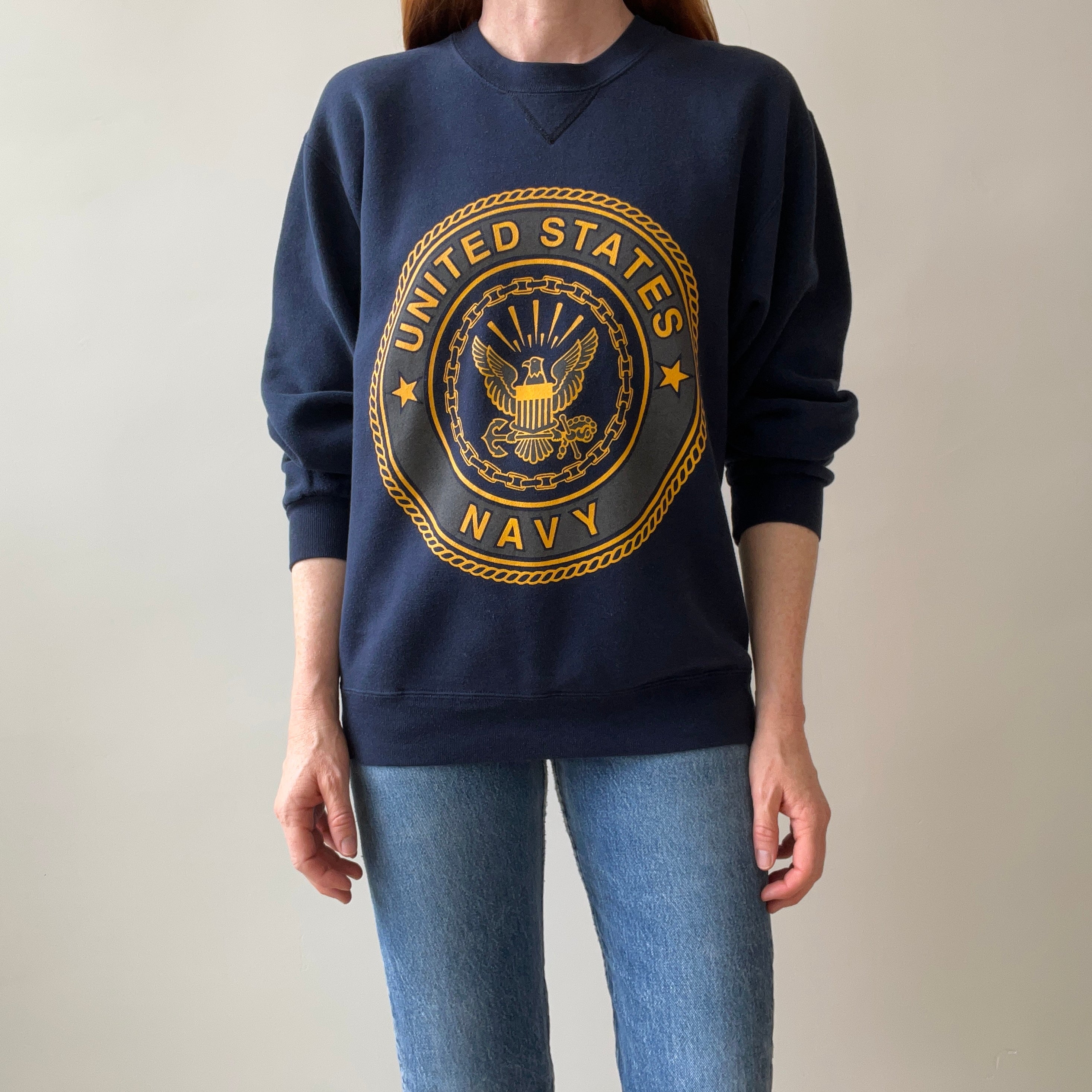 1990/2000s United States Navy Sweatshirt - Front and Back