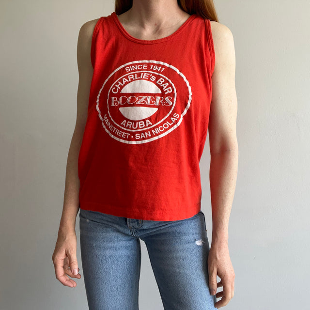 1980s Charlie's Bar Boozer Aruba Tank Top