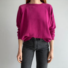 1980/90s HHW Soft and Slouchy and Oh So Wonderful Hot Take Pink/Magenta Raglan