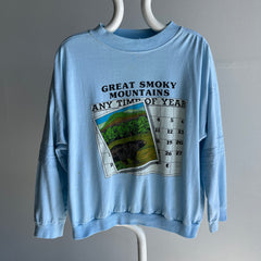 1980s Special Cut Great Smoky Mountains Tourist Long Sleeve Shirt/Sweatshirt Cut