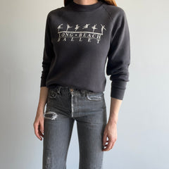 1980s Long Beach Ballet Epically Sun Faded Black to Gray FOTL Sweatshirt