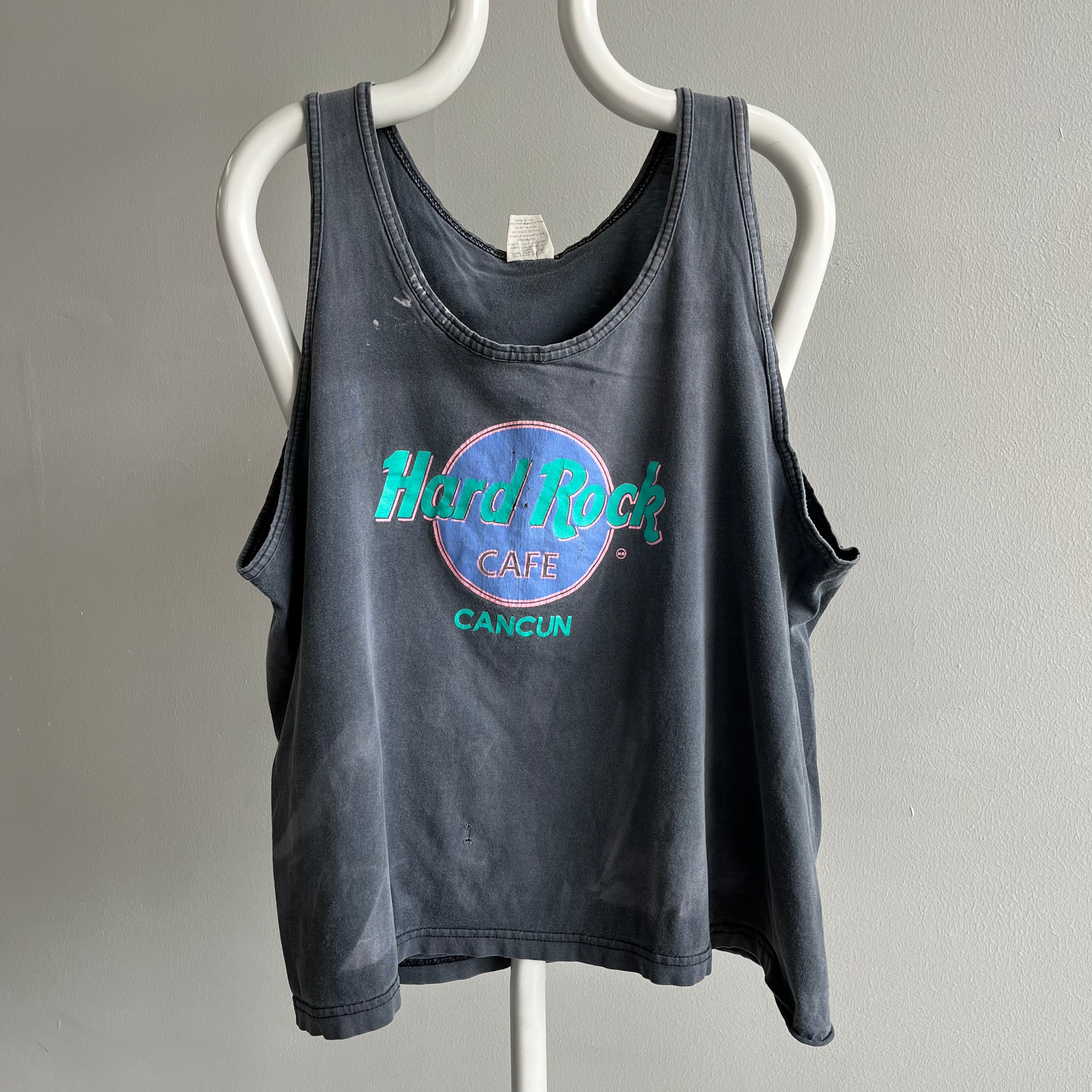 1980s Hard Rock Cafe Cancun Sun Faded Cotton Tank Top