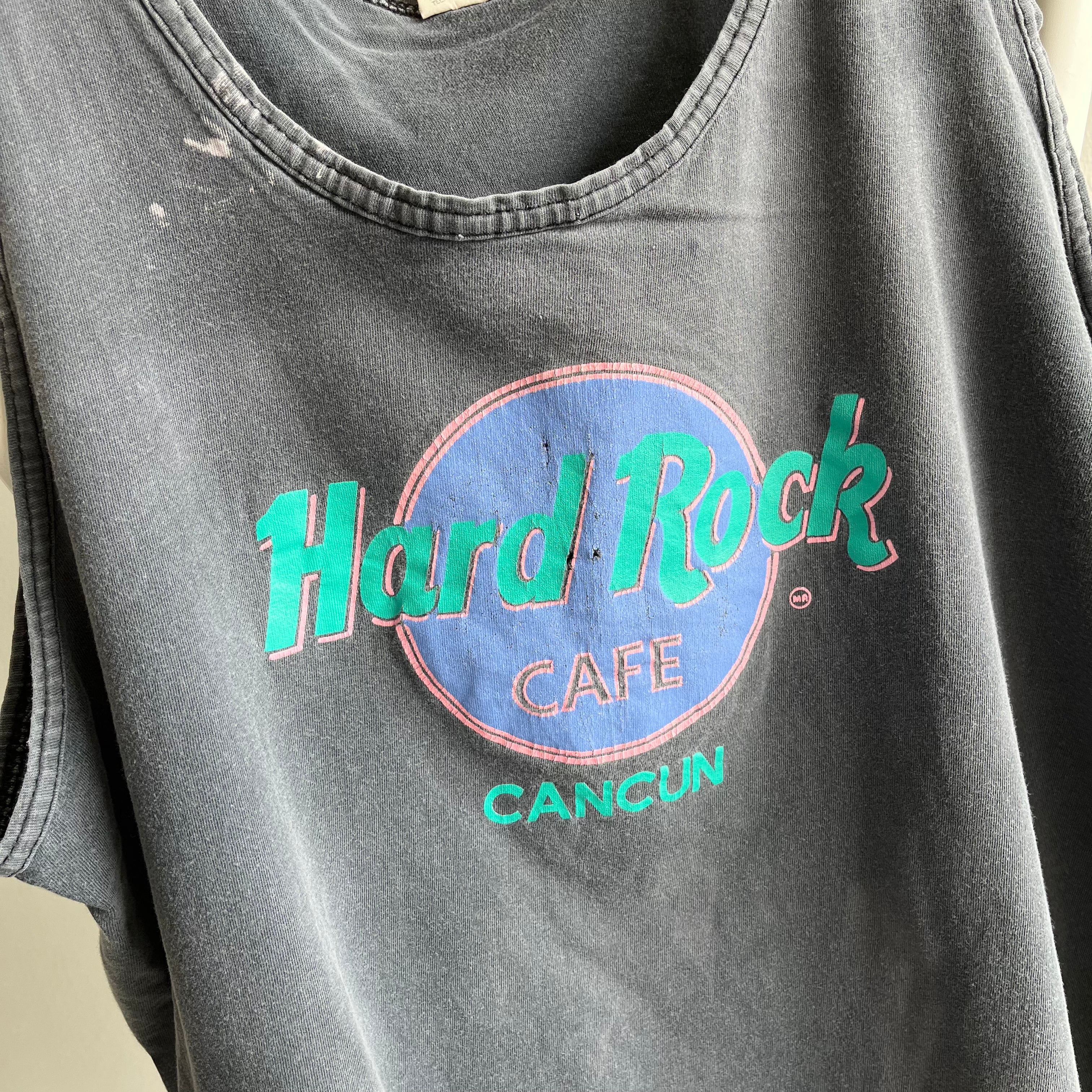 1980s Hard Rock Cafe Cancun Sun Faded Cotton Tank Top