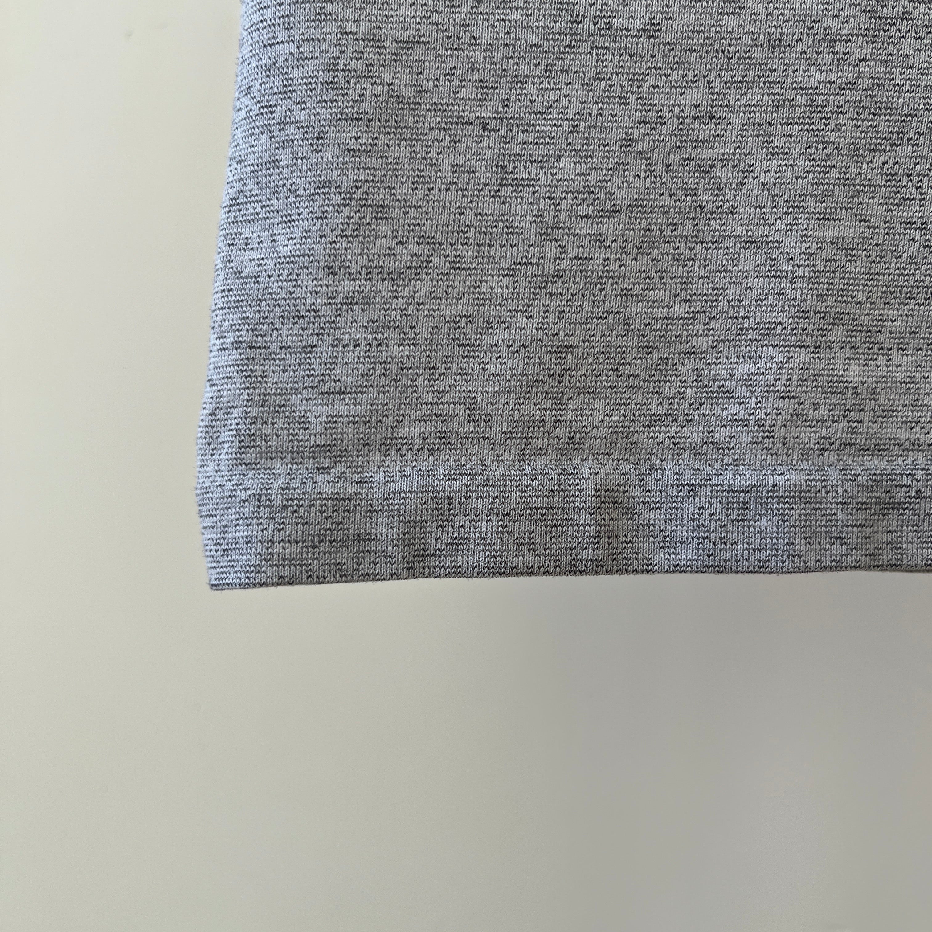 1980s Grey Striped Ocean Pacific Polo Style T Shirt