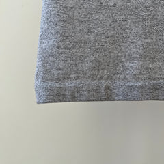 1980s Grey Striped Ocean Pacific Polo Style T Shirt