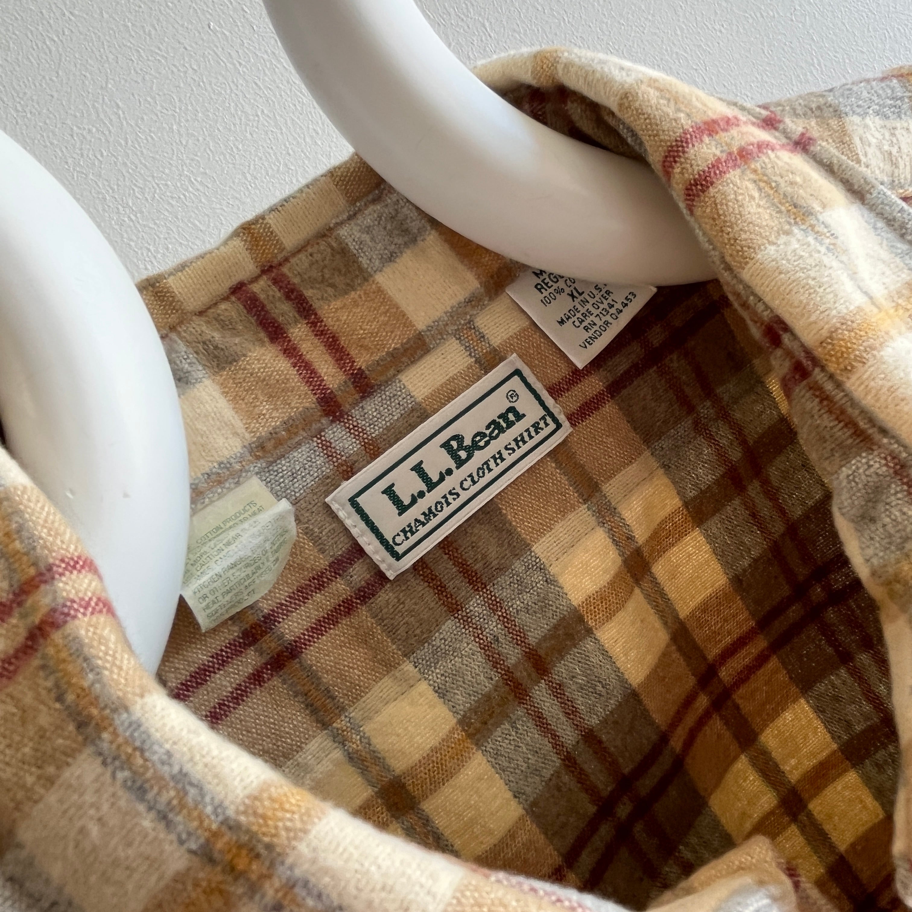 1990s USA Made L.L. Bean Cotton Flannel