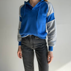 1980s Color Block Henley Hoodie by Line-Up