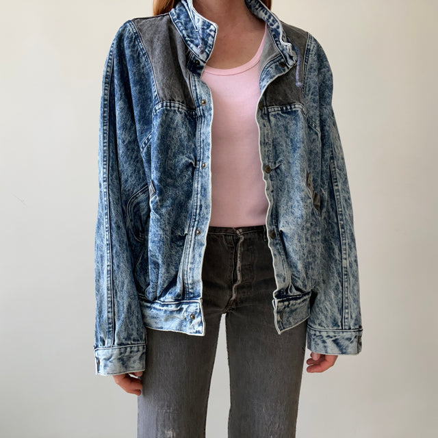 1980s Acid Wash Denim Jacket