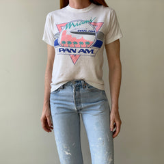 1980s Miami Pan Am T-Shirt - Collectible Front and Back