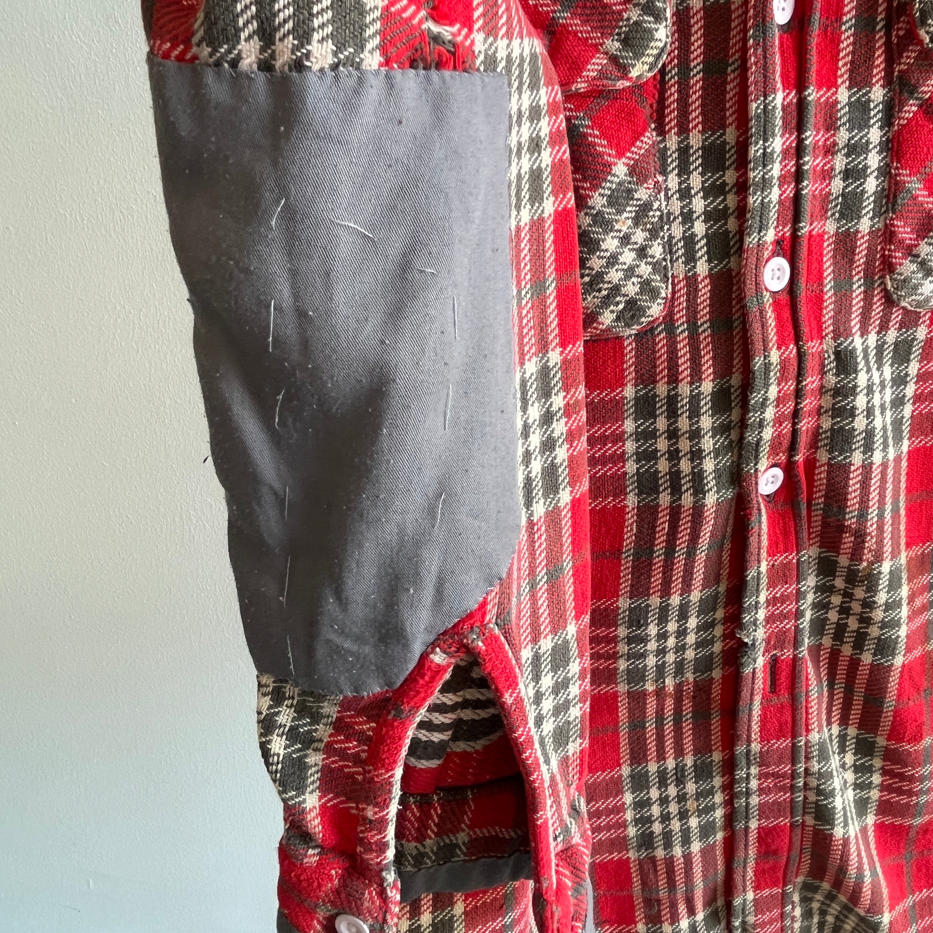 1970s Thrashed and Mended and Thrashed Some More Super Soft Flannel