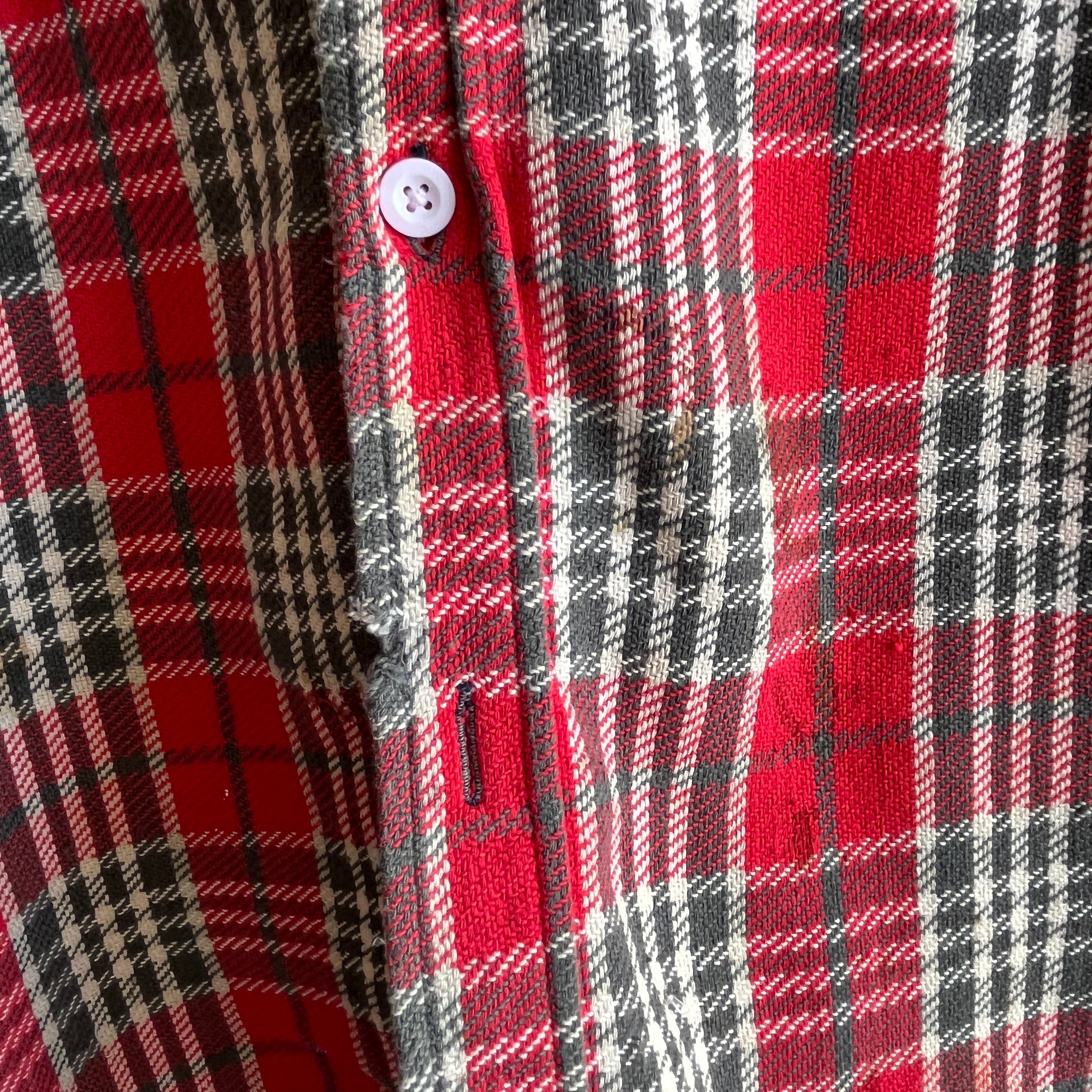 1970s Thrashed and Mended and Thrashed Some More Super Soft Flannel