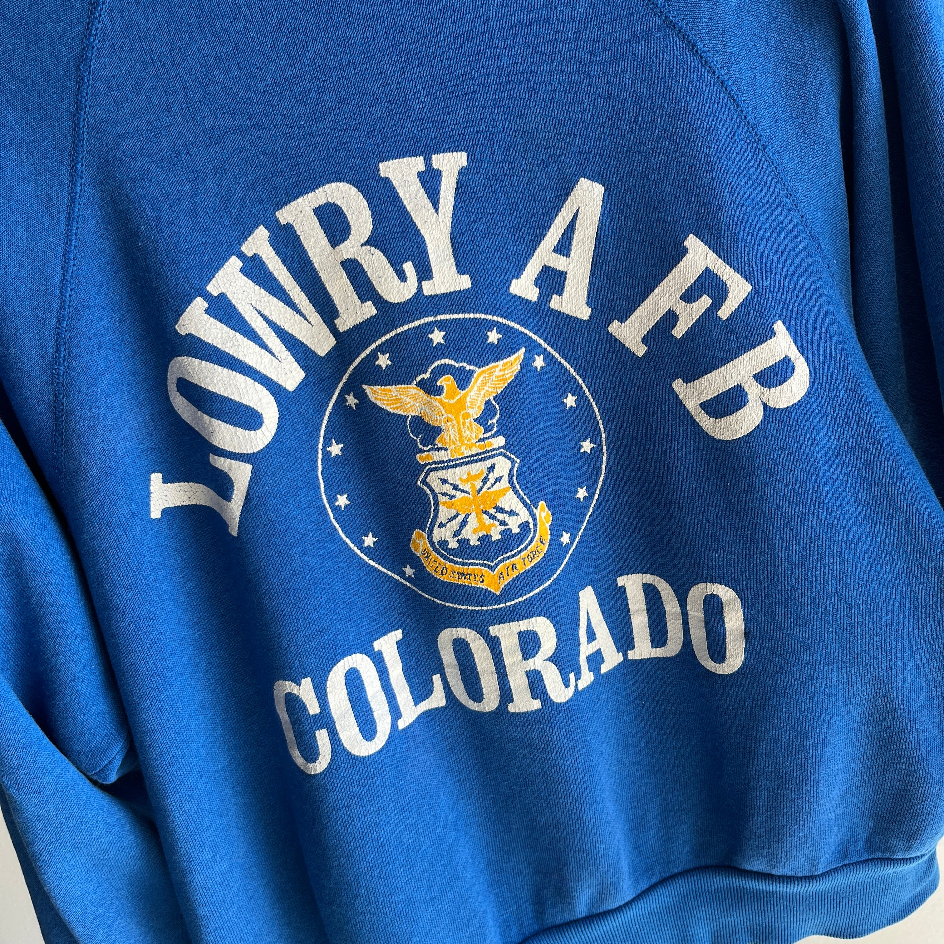 1980s Lowry AFB Colorado US Air Force Sweatshirt by Artex