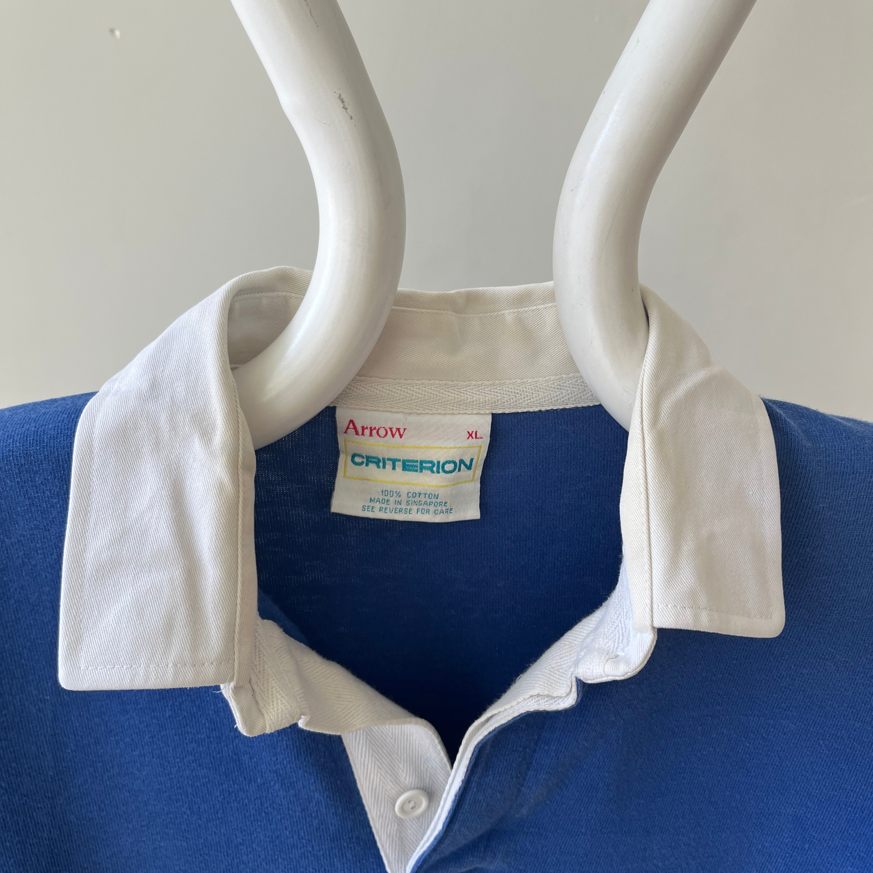 1980s Sweatshirt Style Rugby Shirt - Don’t make me keep this