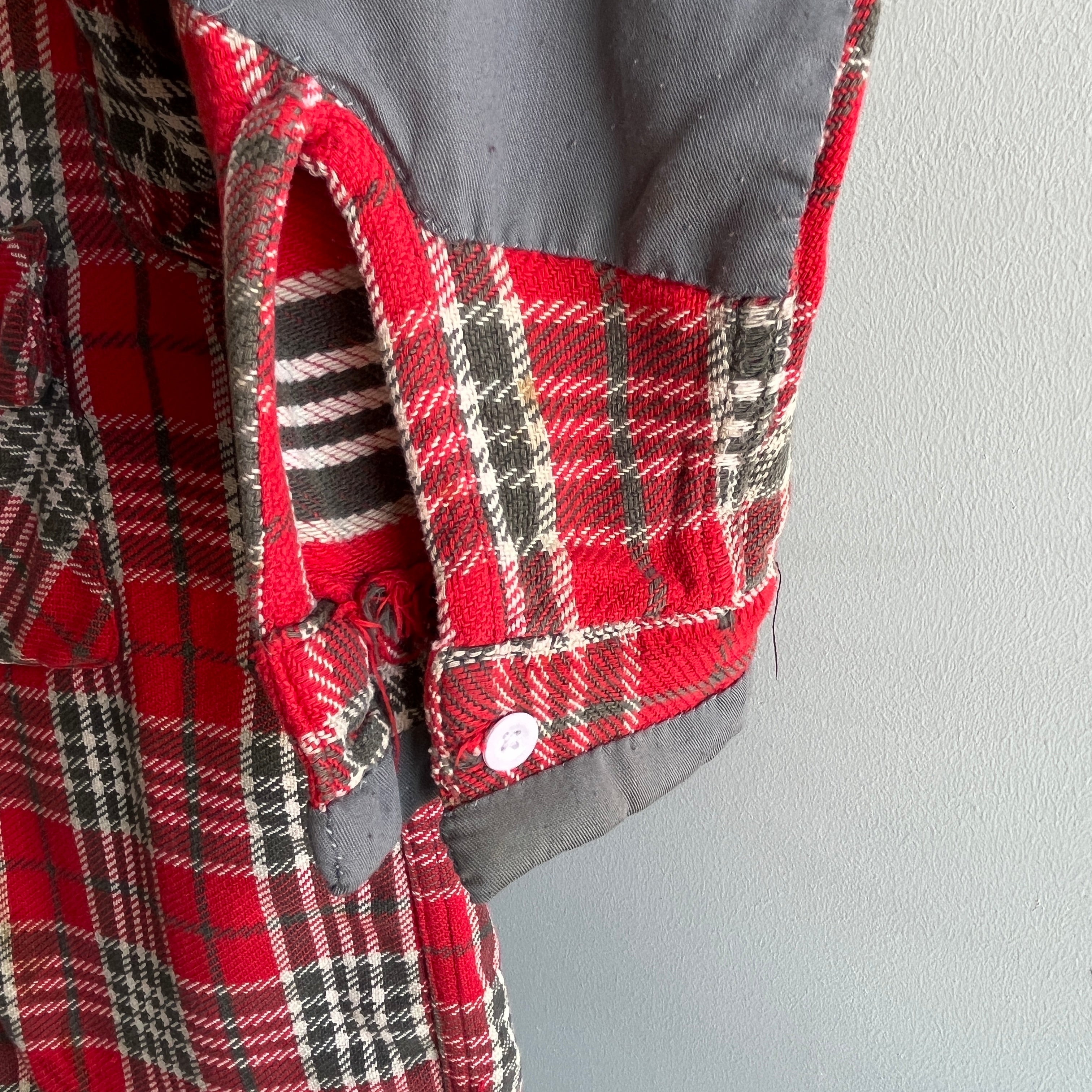 1970s Thrashed and Mended and Thrashed Some More Super Soft Flannel