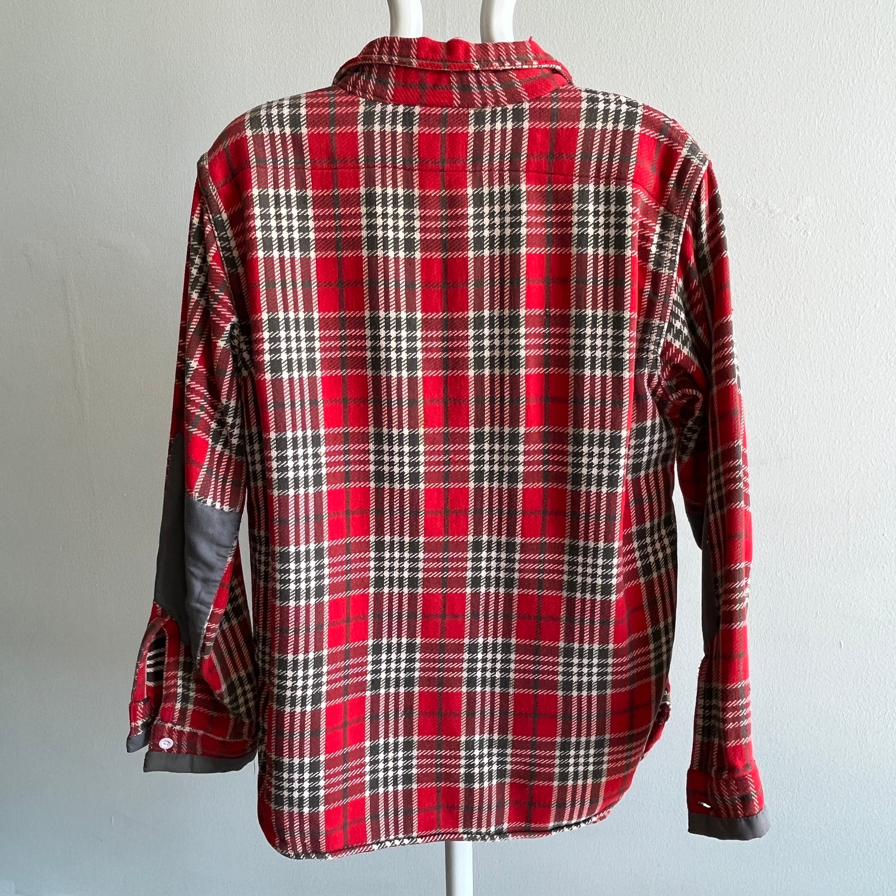 1970s Thrashed and Mended and Thrashed Some More Super Soft Flannel