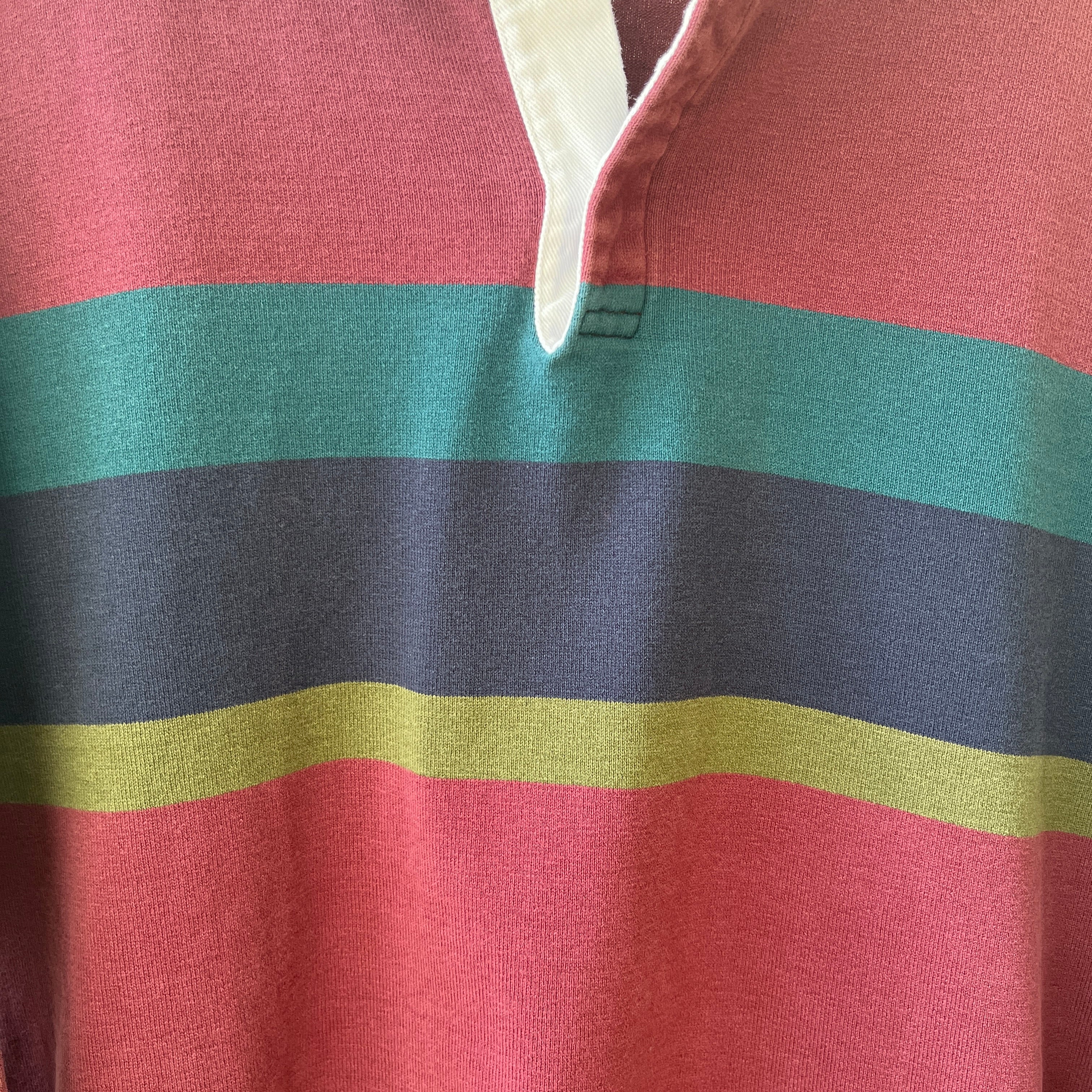 1980s/90s L.L. Bean Burgundy Rugby Shirt