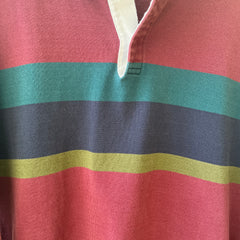1980s/90s L.L. Bean Burgundy Rugby Shirt