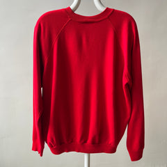 1980s Perfect Red Raglan Sweatshirt