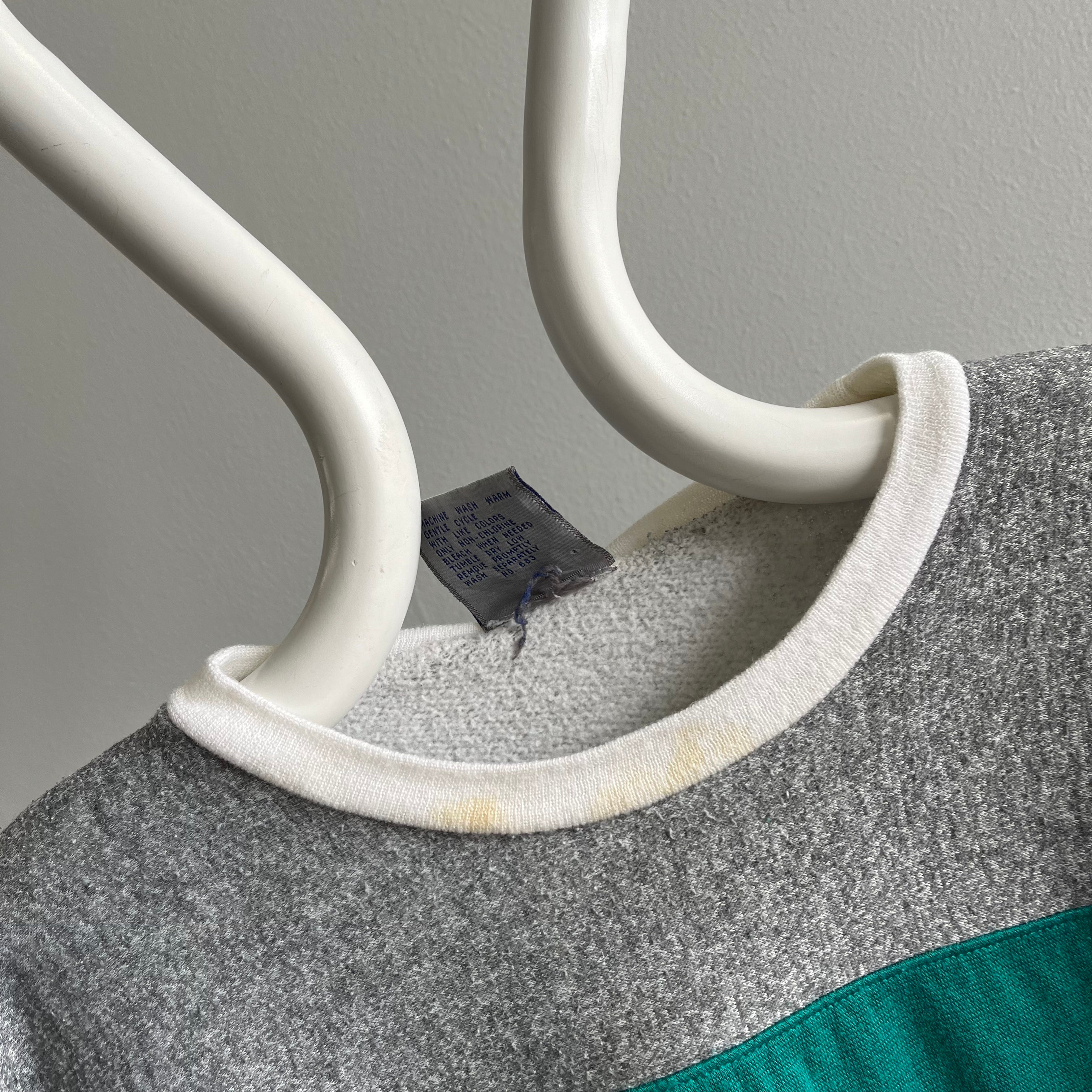 1980s Ultra Rad Spaulding Color Block Sweatshirt