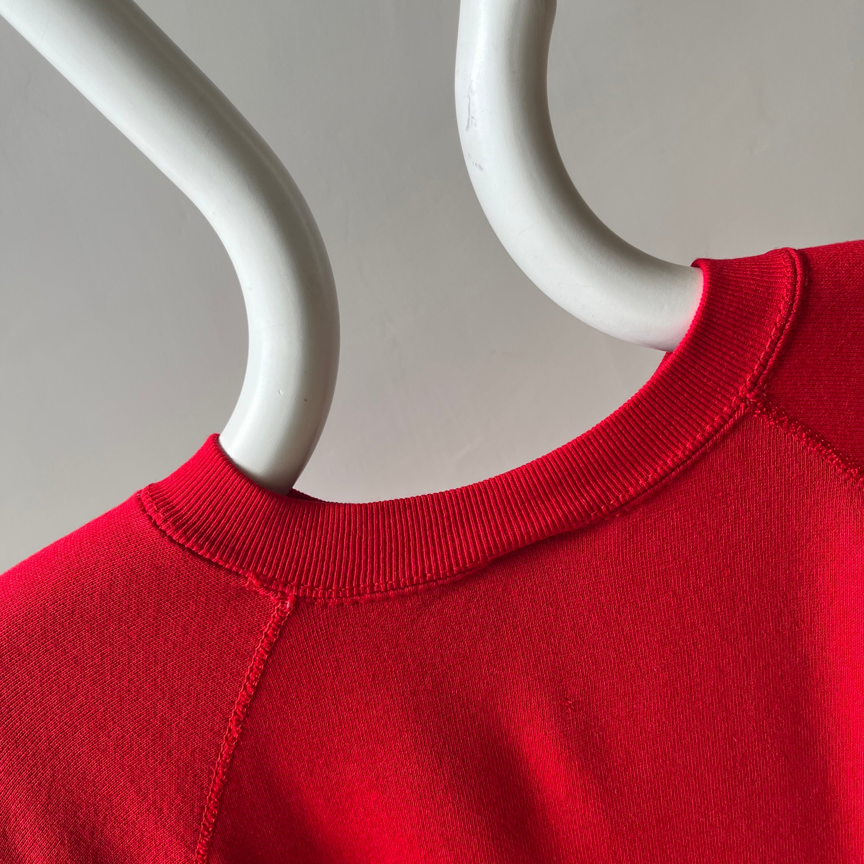 1980s Perfect Red Raglan Sweatshirt