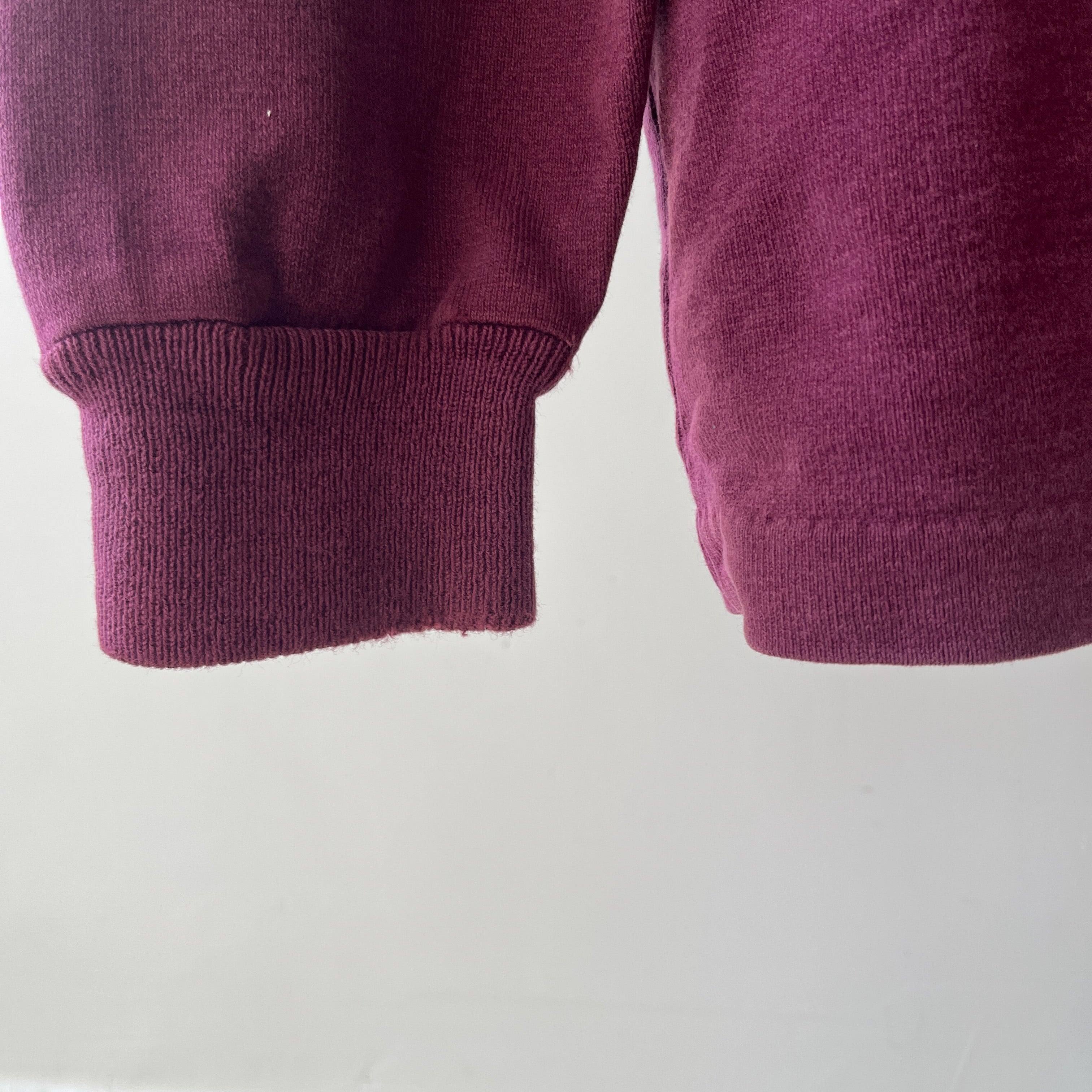 1980s/90s L.L. Bean Burgundy Rugby Shirt