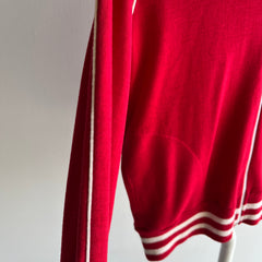 1970s Knit Knak Lovely Red Zip Up