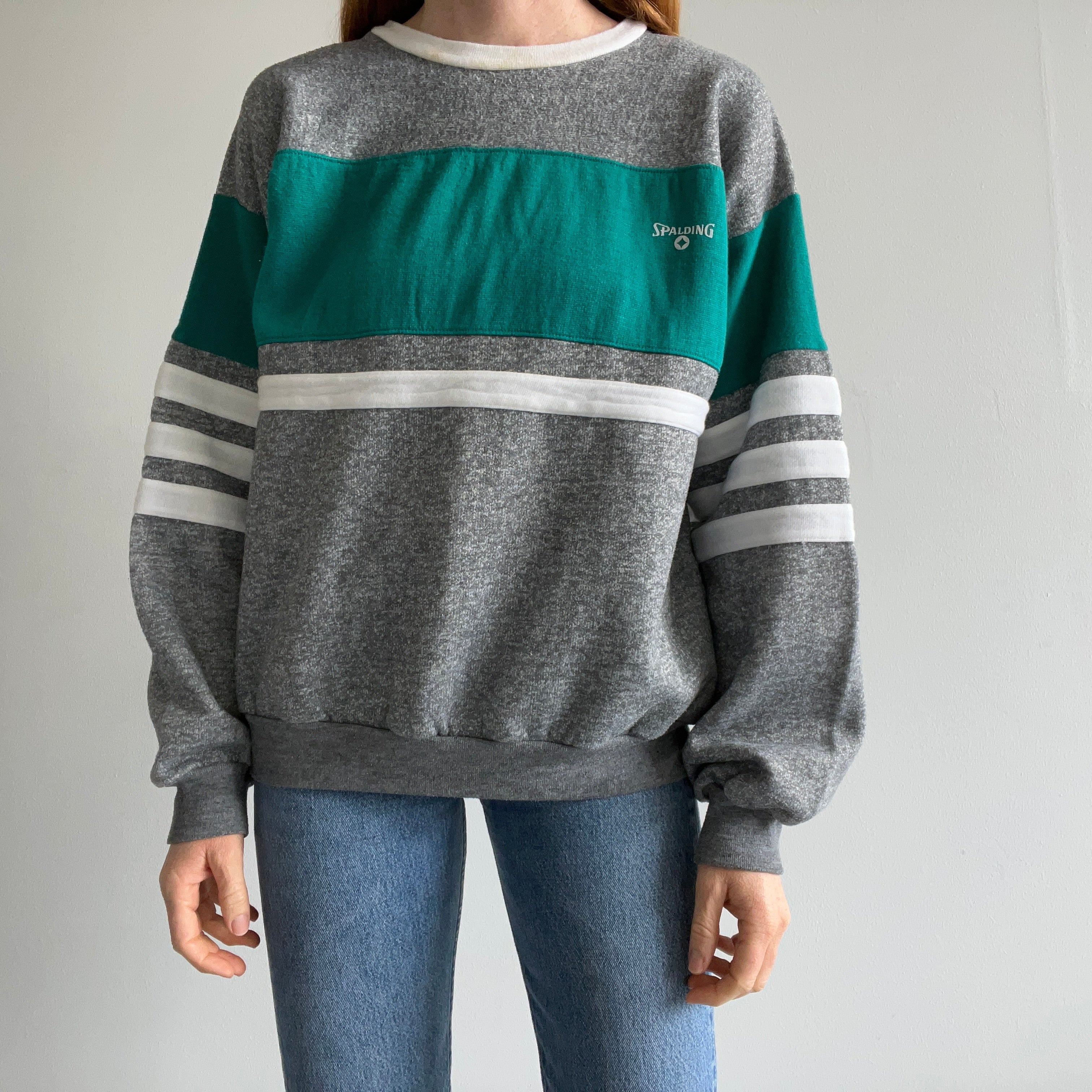 1980s Ultra Rad Spaulding Color Block Sweatshirt