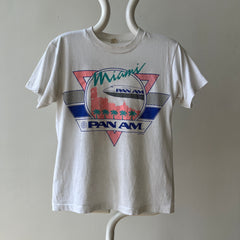 1980s Miami Pan Am T-Shirt - Collectible Front and Back