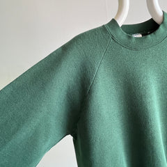 1980s FOTL Casual Wear Dark Forest Green Sweatshirt