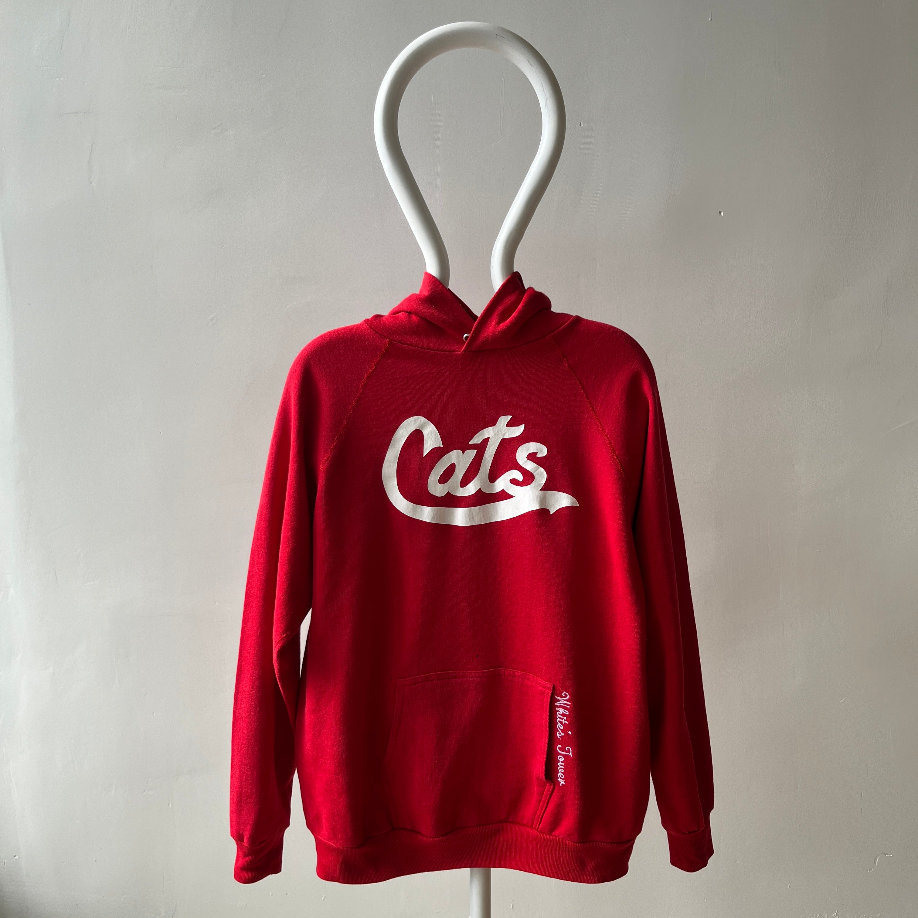 1980s Cats Pullover Hoodie