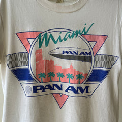 1980s Miami Pan Am T-Shirt - Collectible Front and Back