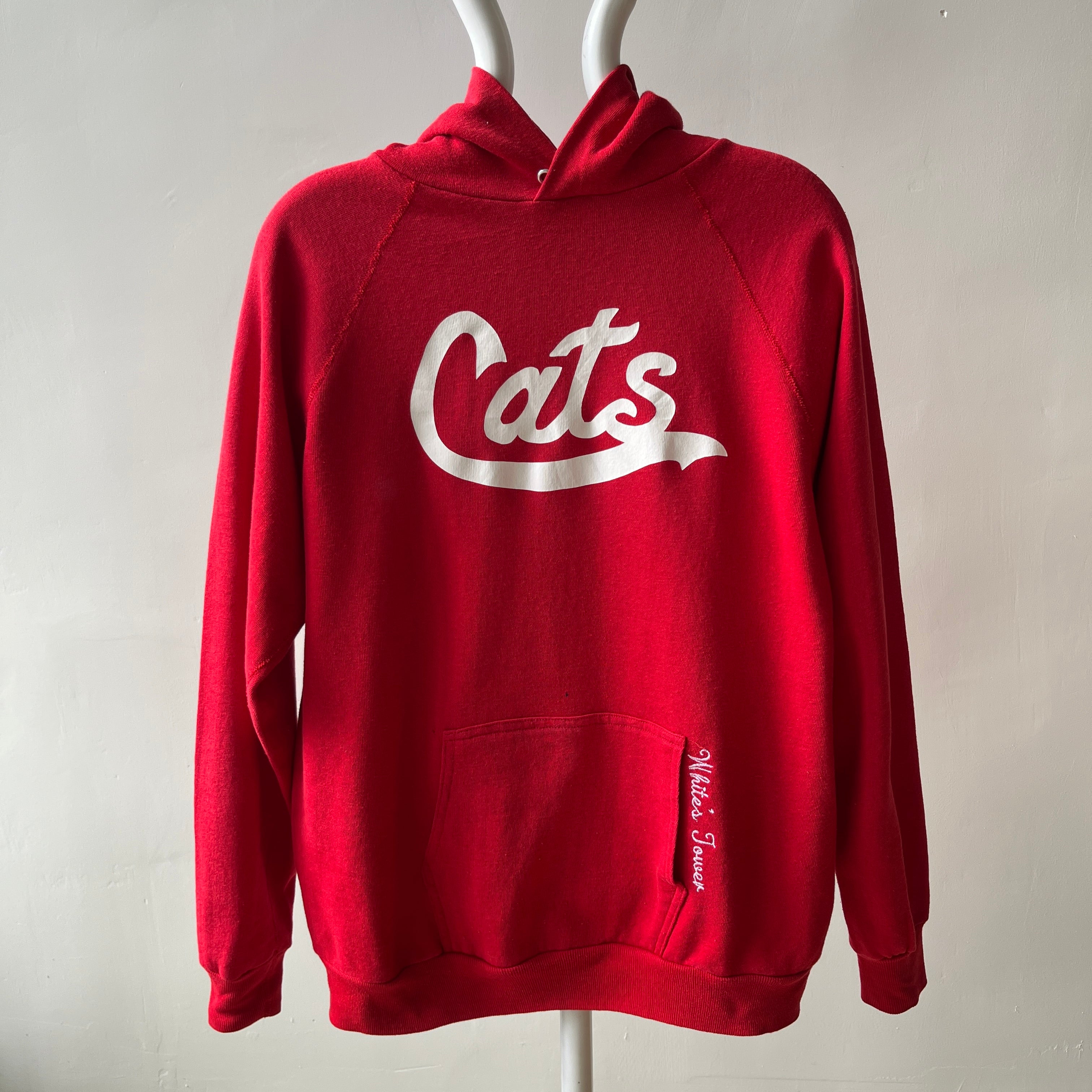 1980s Cats Pullover Hoodie