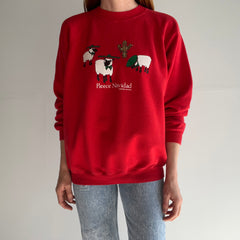 1980s Fleece Navidad Sweatshirt