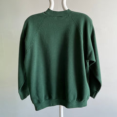 1980s FOTL Casual Wear Dark Forest Green Sweatshirt