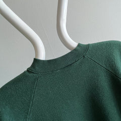 1980s FOTL Casual Wear Dark Forest Green Sweatshirt